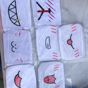 Reusable Kawaii Anime Design Mouth Mask